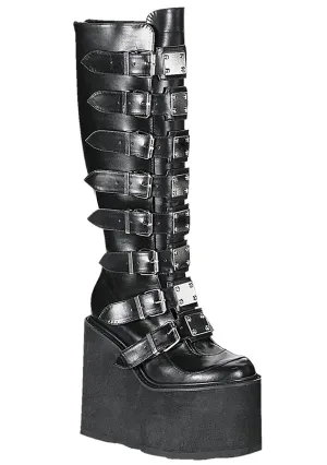 SWING 815 Beautiful Destruction Black Platform Boots