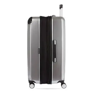 SWISSGEAR Spartan Hardside Large Checked Suitcase - Silver