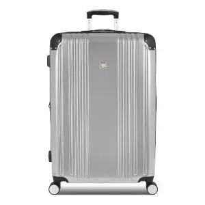 SWISSGEAR Spartan Hardside Large Checked Suitcase - Silver