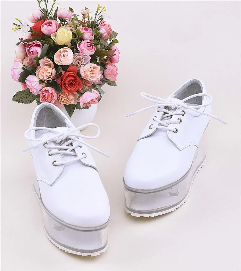 Trendy Transparent Casual Heel Shoes