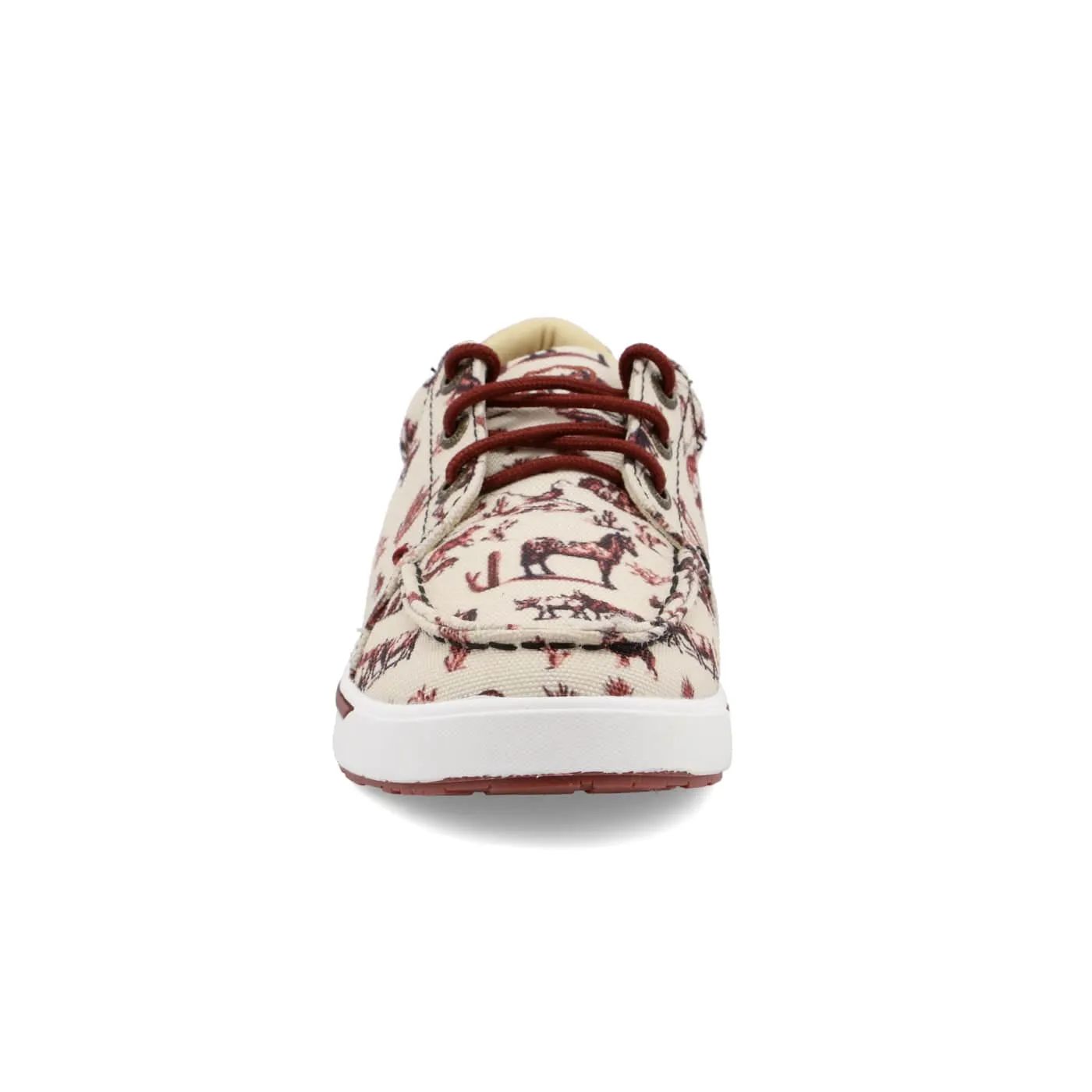 Twisted X Kids Maroon & Ivory Kicks Shoe YCA0013