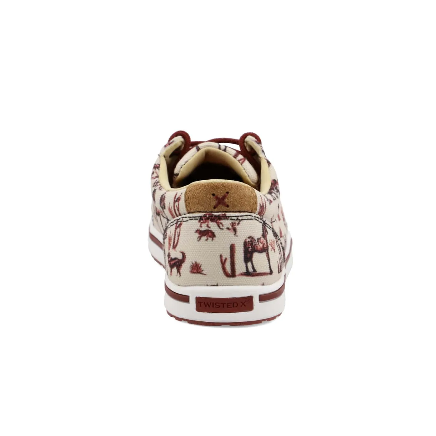 Twisted X Kids Maroon & Ivory Kicks Shoe YCA0013