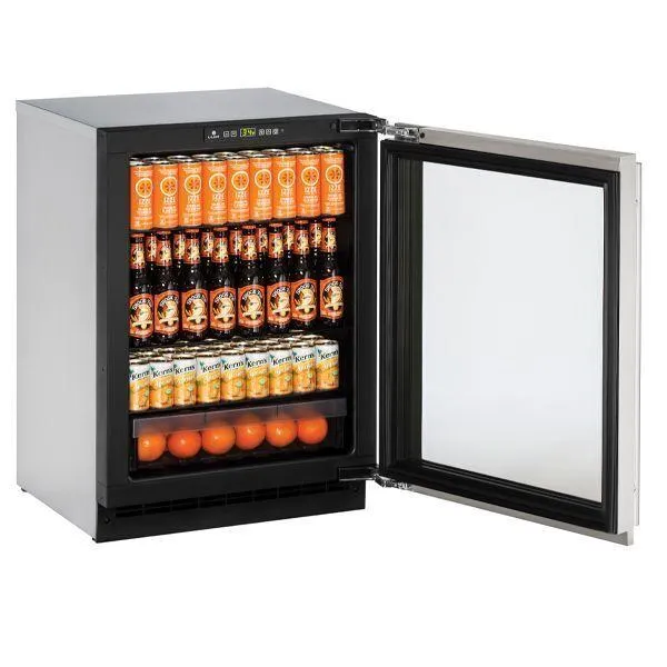 U-Line U2224RGLS00B 24" Refrigerator With Stainless Frame Finish (115 V/60 Hz Volts /60 Hz Hz)