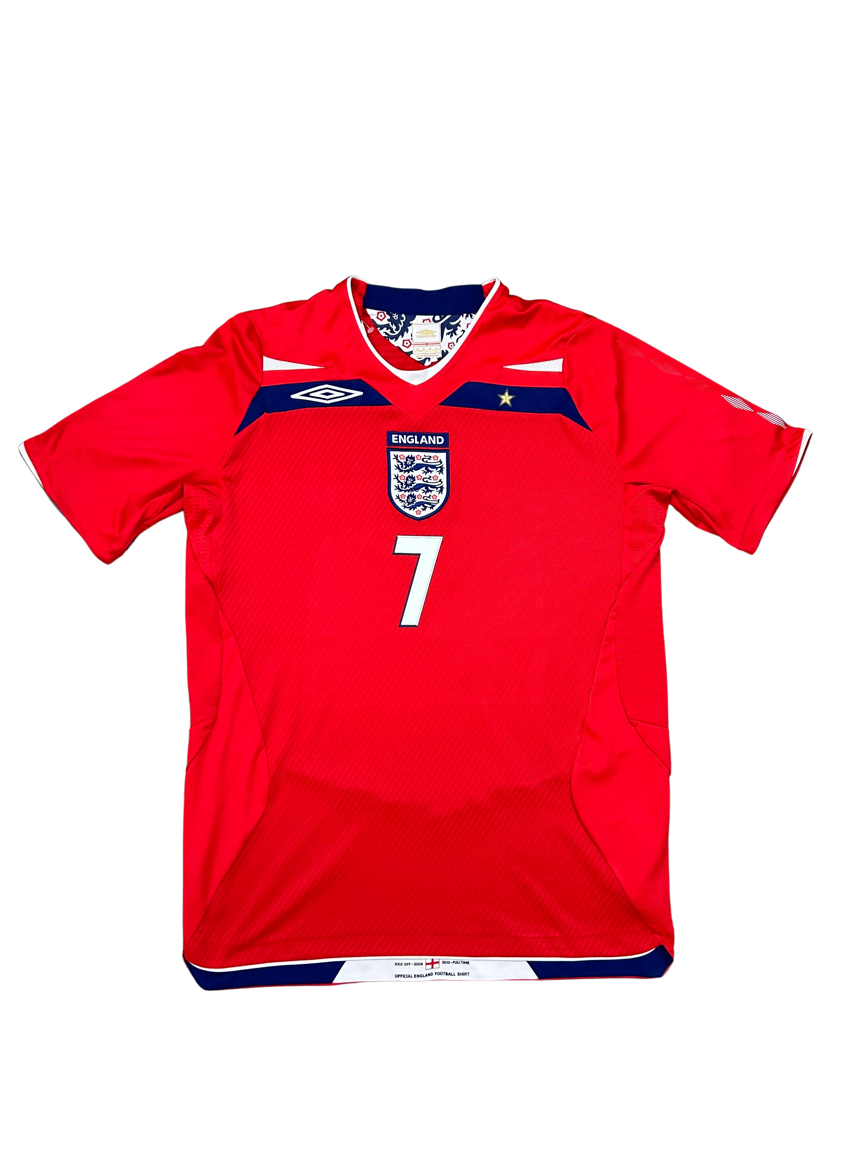 Umbro England 2008 Away Football Shirt 'BECKHAM'