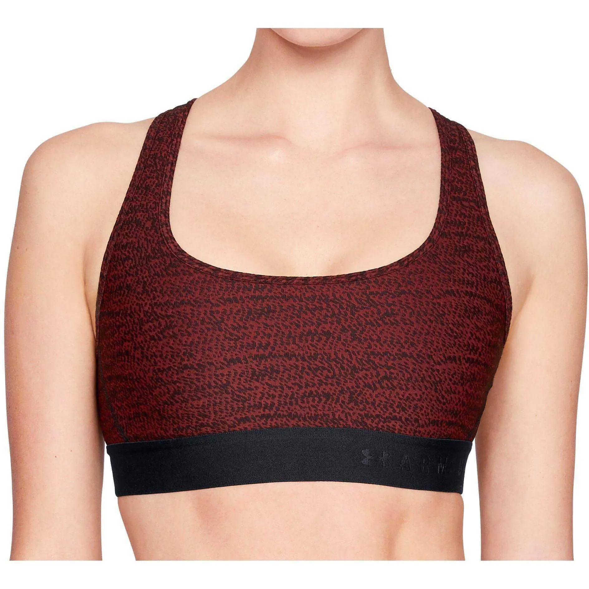 Under Armour Crossback Jacquard Womens Sports Bra - Red