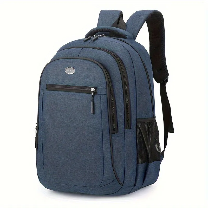 Unisex High-Capacity Backpack – Lightweight, Water-Resistant, Multi-Pocket Nylon Bag for School and Commuting