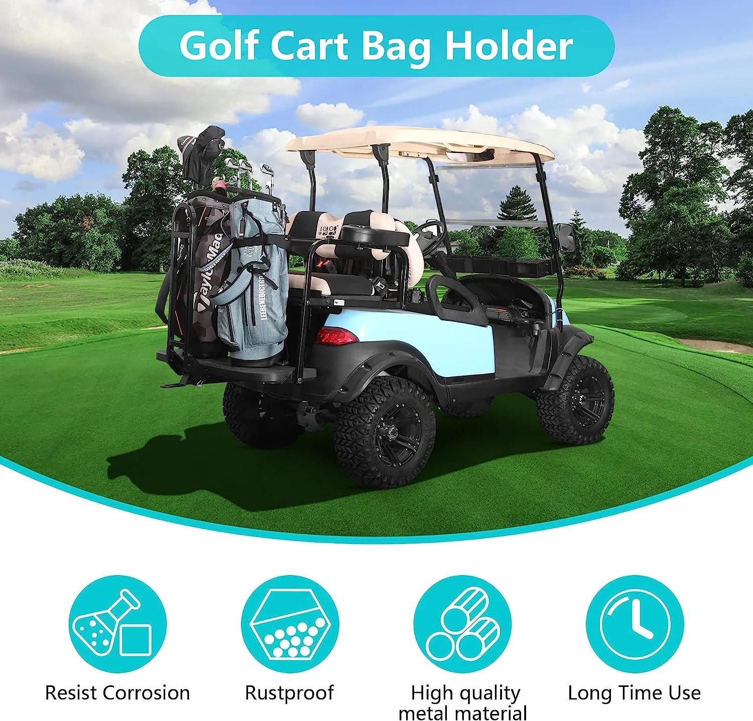 Universal Golf Bag Accessory Golf Cart Bag Holder/Pole Holder - 10L0L