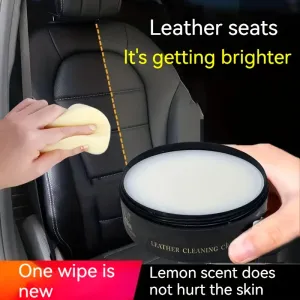 Versatile Cleaning Wax Enhances Faux Leather on Seats Dashboards Shoes Sofas