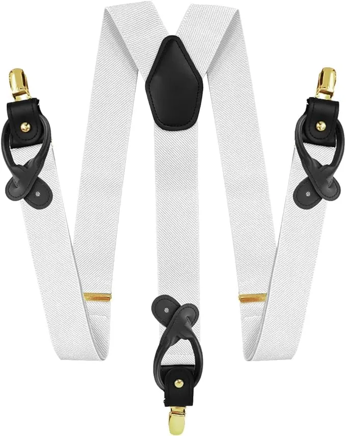 Vittorio Farina Men's Convertible Suspender in Gift Box: 70% Polyester & 30% Elastomer