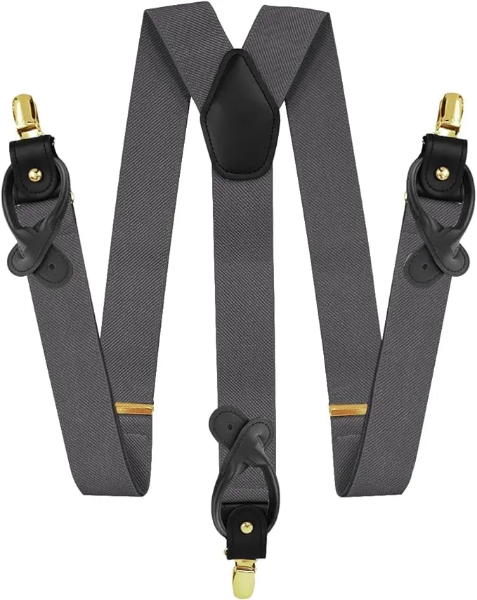 Vittorio Farina Men's Convertible Suspender in Gift Box: 70% Polyester & 30% Elastomer