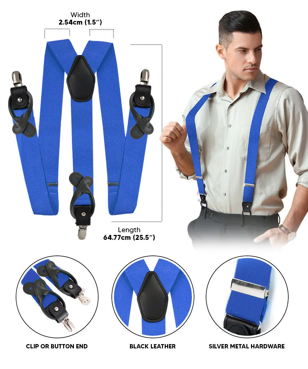 Vittorio Farina Men's Convertible Suspender in Gift Box: 70% Polyester & 30% Elastomer