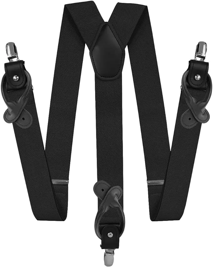 Vittorio Farina Men's Convertible Suspender in Gift Box: 70% Polyester & 30% Elastomer