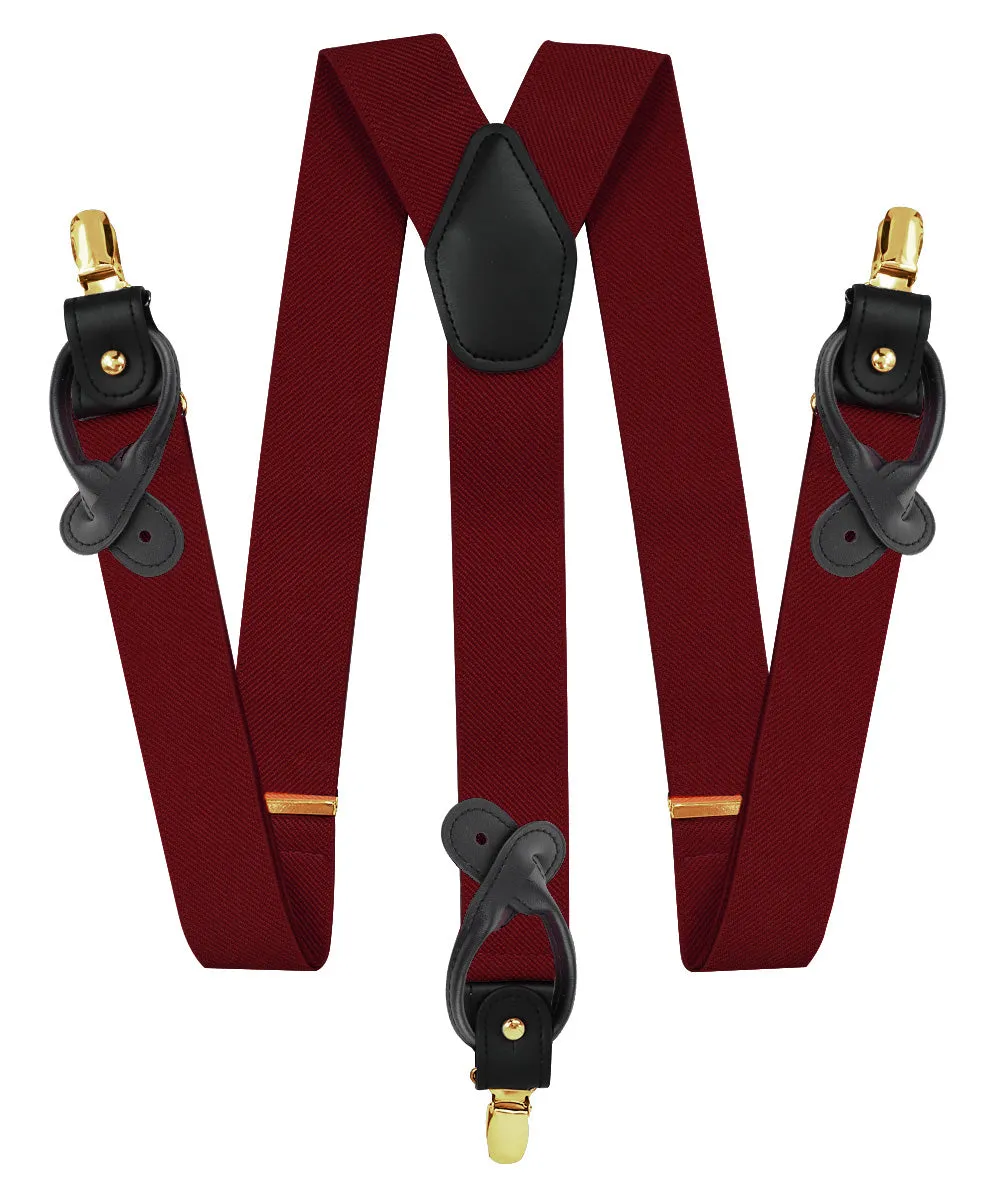 Vittorio Farina Men's Convertible Suspender in Gift Box: 70% Polyester & 30% Elastomer