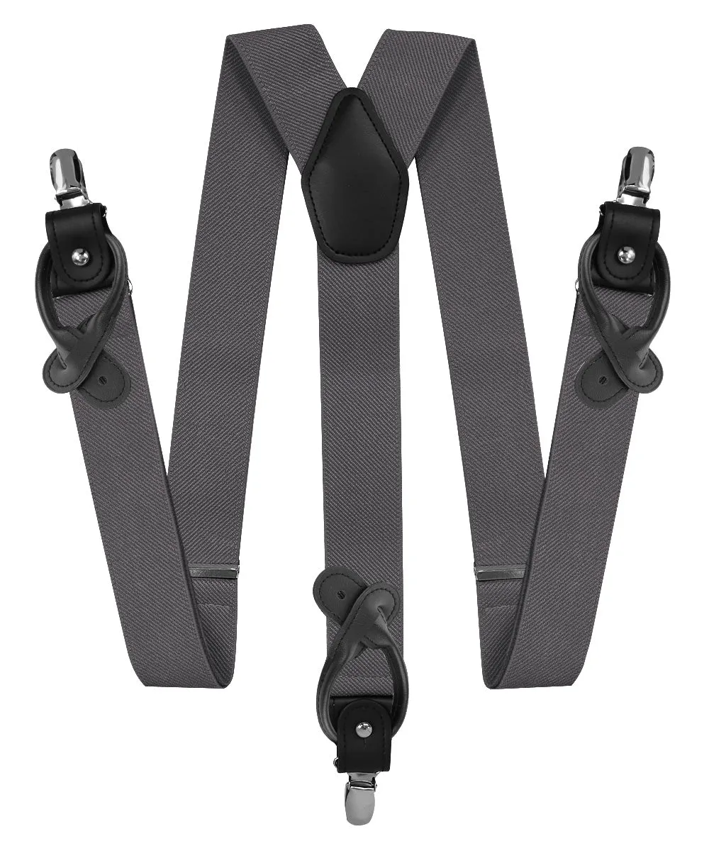 Vittorio Farina Men's Convertible Suspender in Gift Box: 70% Polyester & 30% Elastomer