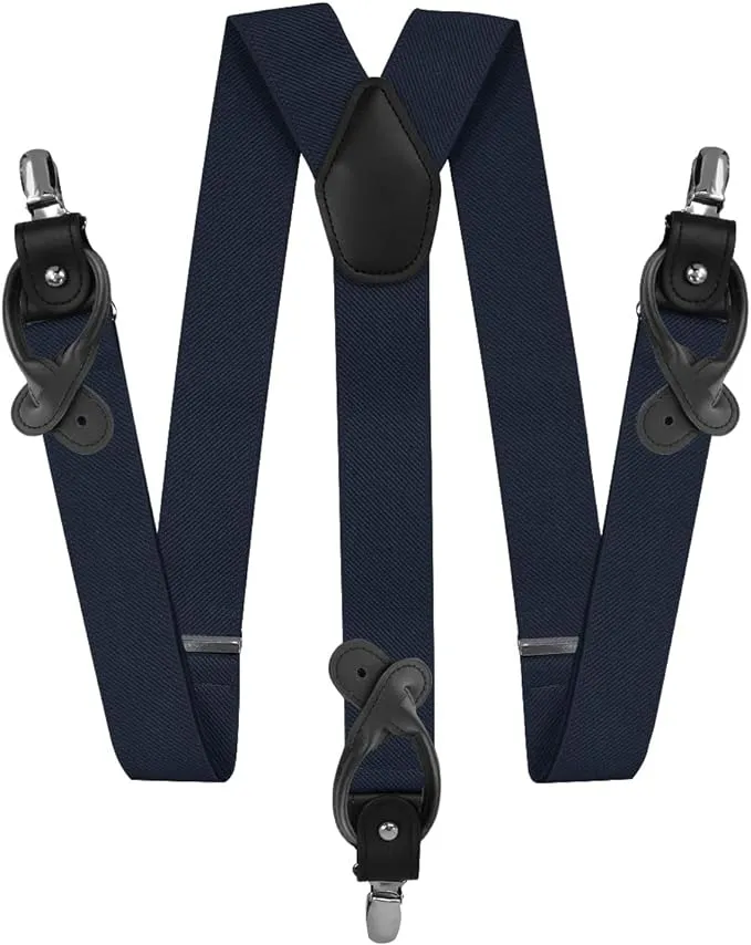 Vittorio Farina Men's Convertible Suspender in Gift Box: 70% Polyester & 30% Elastomer