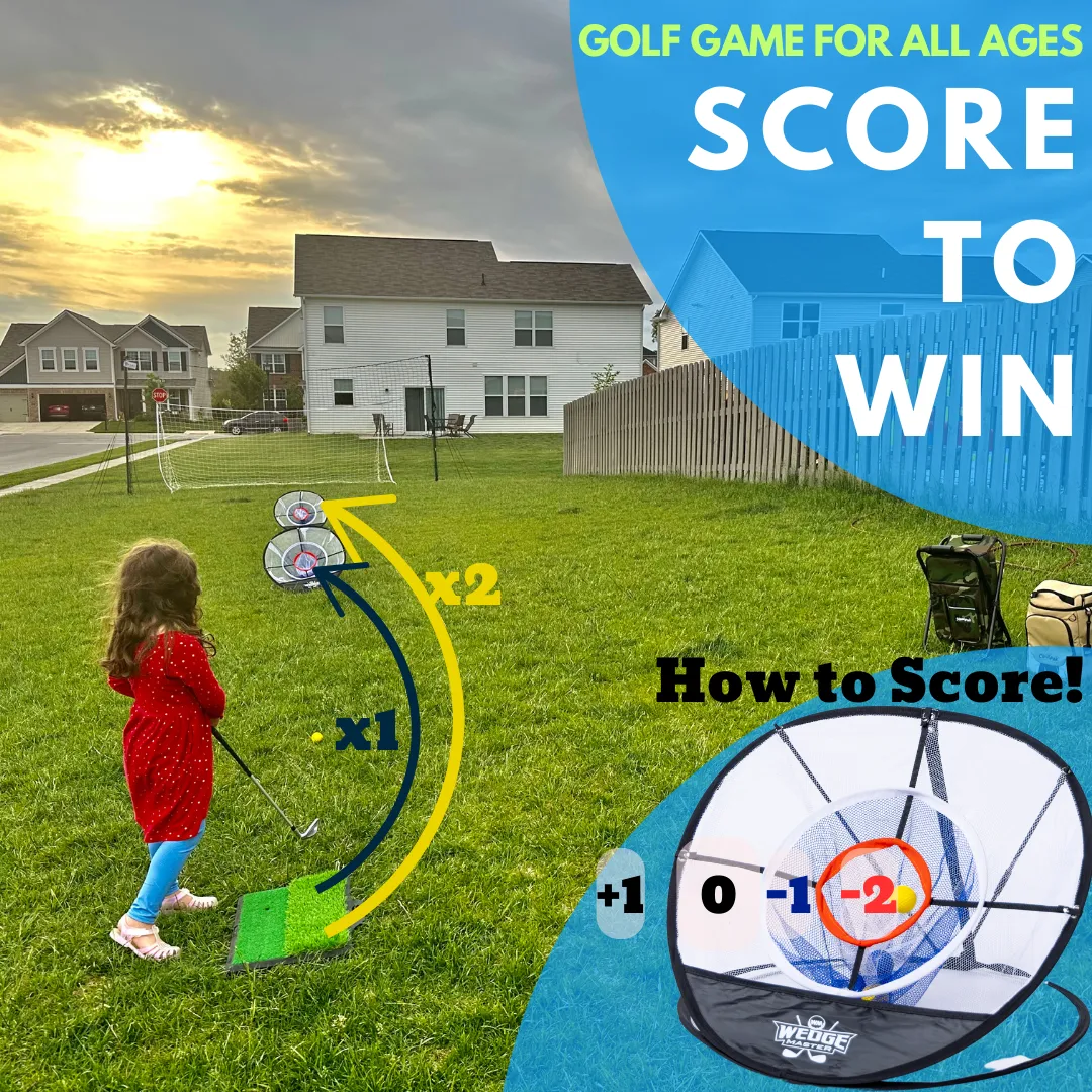 Wedge Master Pro - Fun Indoor/Outdoor Golf Game for All Ages