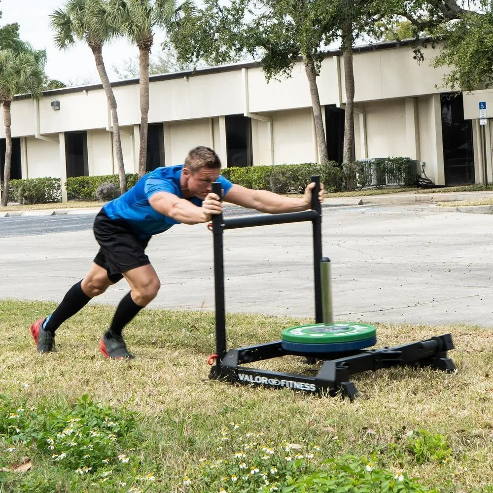 Wheelbarrow Sled Push Pull Drag w/ Shoulder Harness