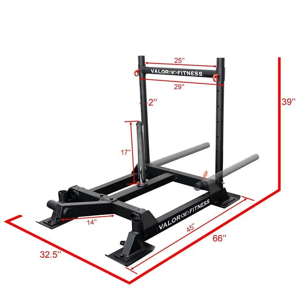 Wheelbarrow Sled Push Pull Drag w/ Shoulder Harness