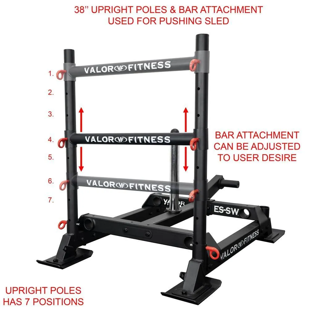 Wheelbarrow Sled Push Pull Drag w/ Shoulder Harness