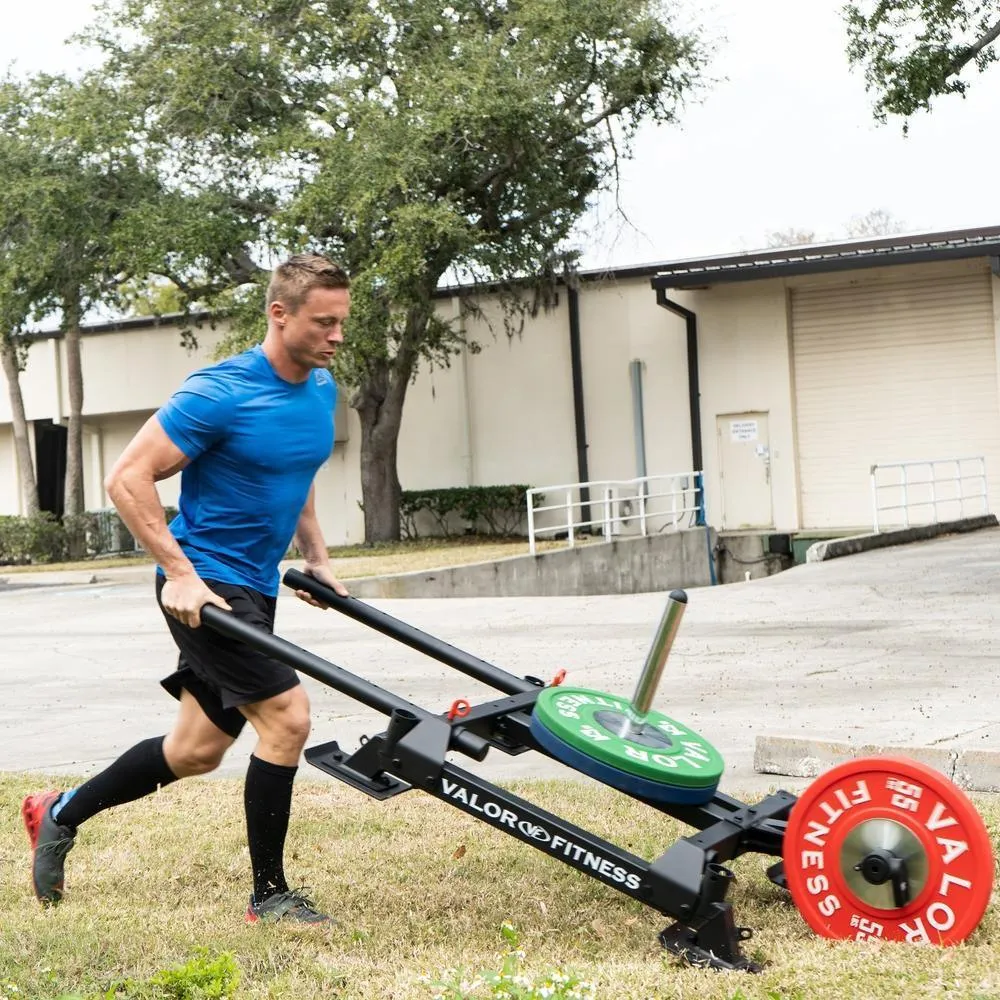 Wheelbarrow Sled Push Pull Drag w/ Shoulder Harness