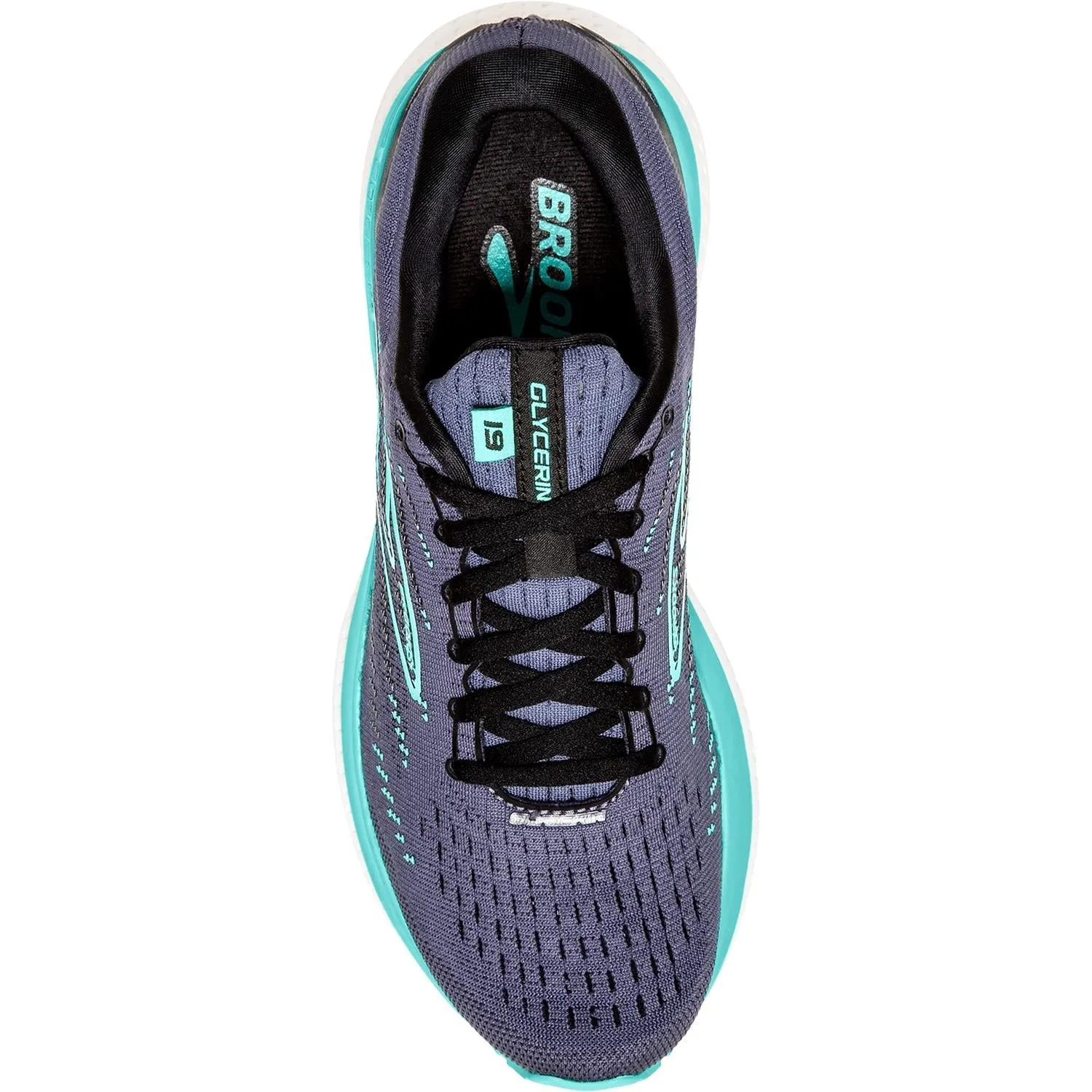 Women's Brooks Glycerin 19 Night Shadow/Black/Blue Mesh