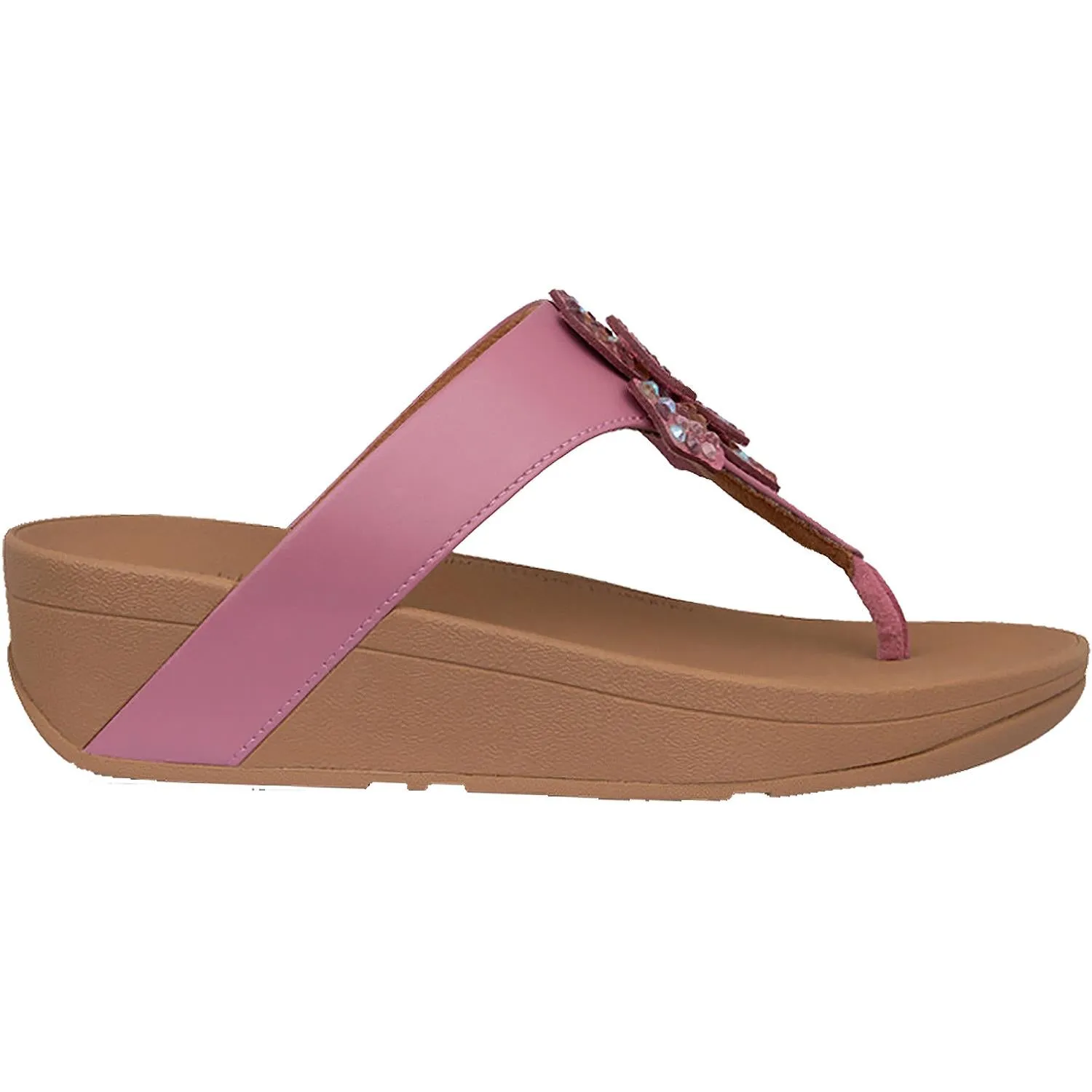 Women's Fit Flop Lottie Corsage Pink Microfibre