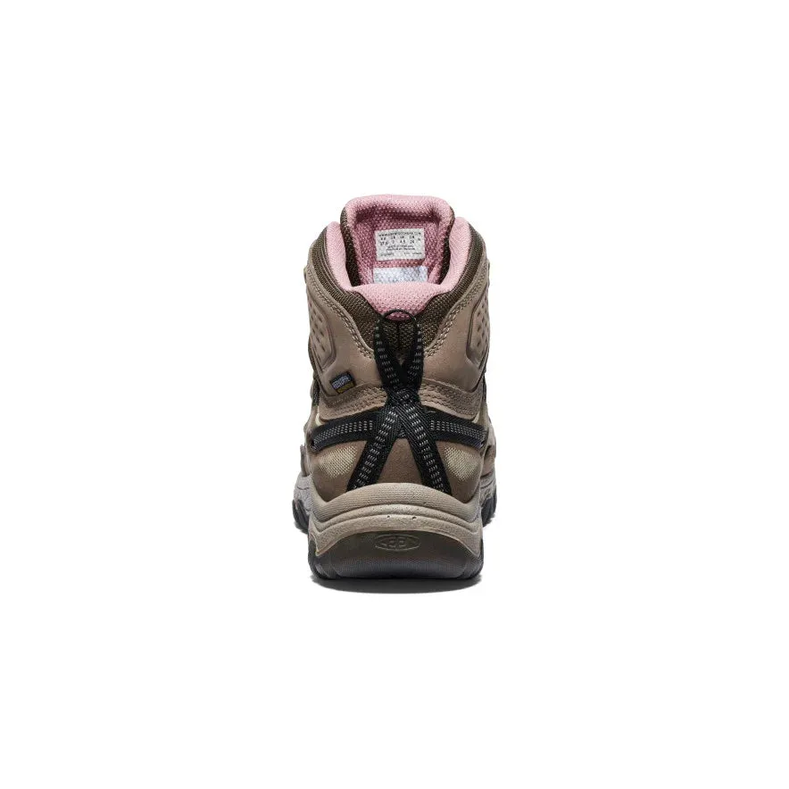 Women's Keen Targhee IV Waterproof Hiking Boot Color: Brindle/Nostalgia Rose (WIDE WIDTH)