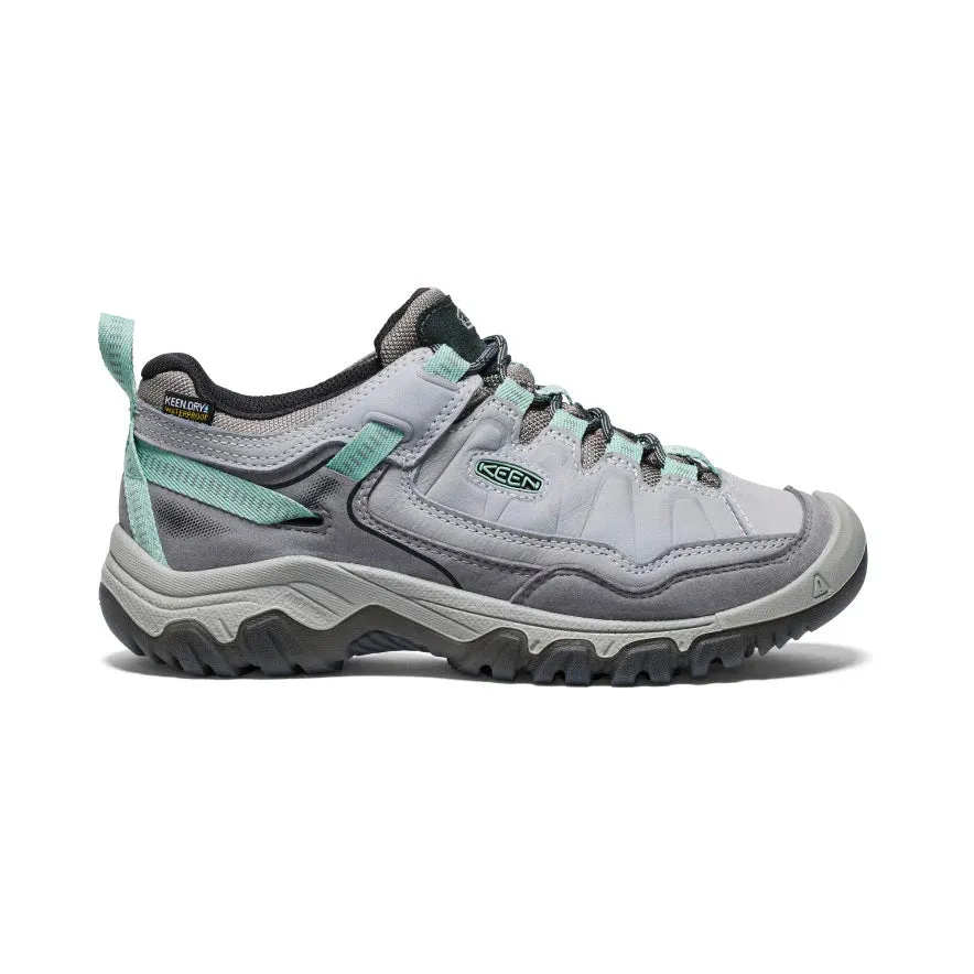 Women's Keen Targhee IV Waterproof Hiking Shoes Color: Alloy/Granite Green