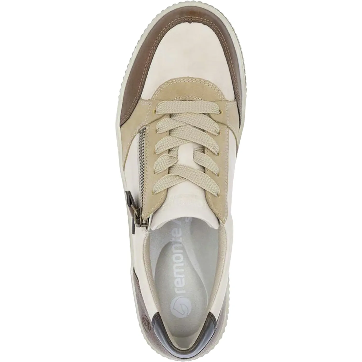 Women's Remonte D0701-60 Chestnut/Sand/Marble Combi Leather