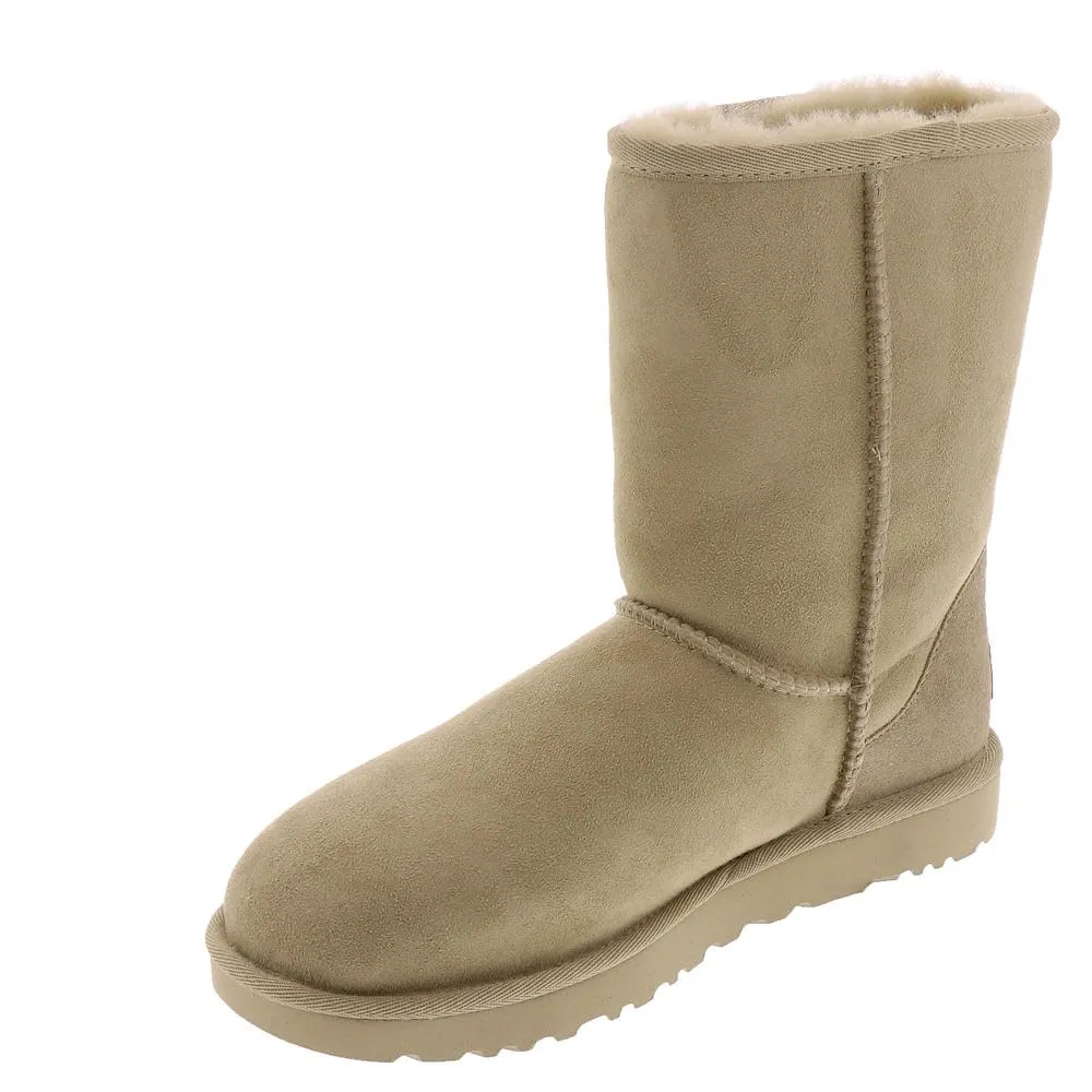 Women's Shoes UGG CLASSIC SHORT II Mid-Calf Sheepskin Boots 1016223 MUSTARD SEED