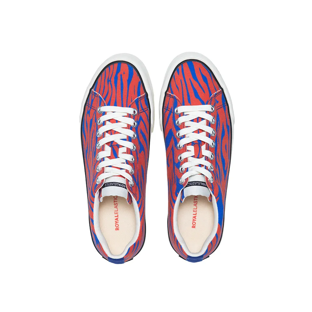 Women's Zone Red Blue Canvas Low Tops 90821-225